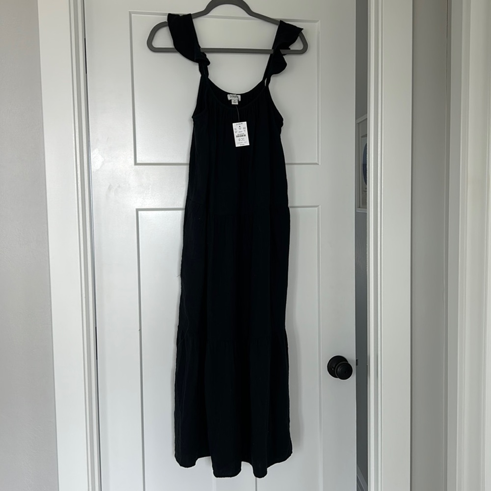 J Crew black Maxi dress